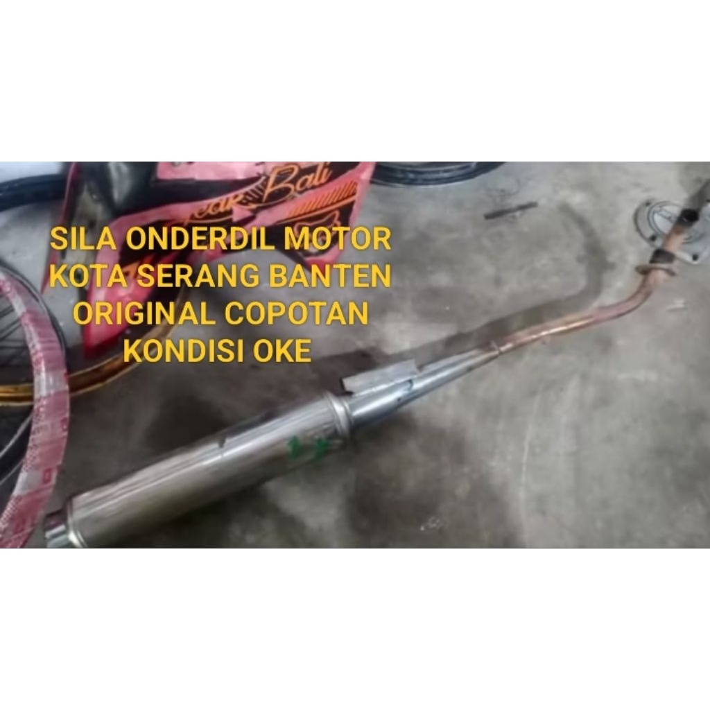 knalpot standar vega r old lama original copotan normal