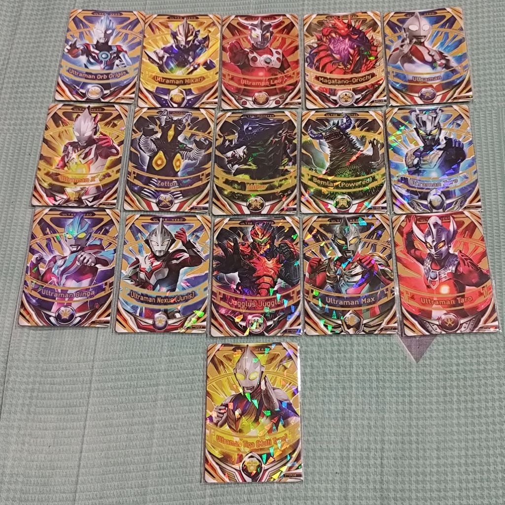 Kartu Ultraman Fusion Fight (Ultra Rare dan OR)