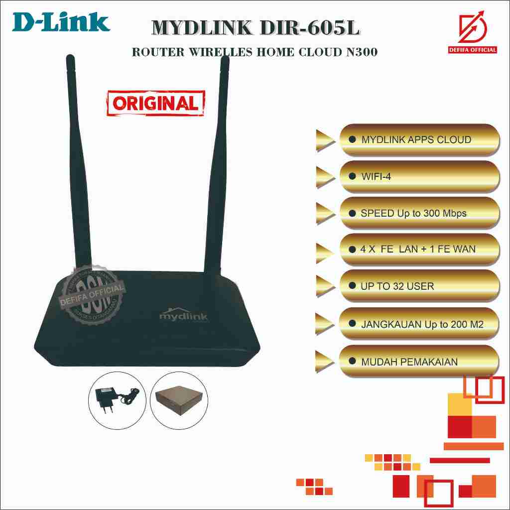 Router Wireless Wifi D-Link DIR-605L MyDlink Normal not Modem