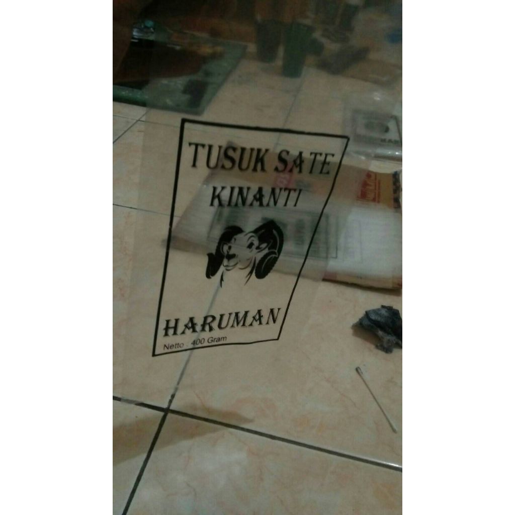 Sablon plastik PP bening costum design