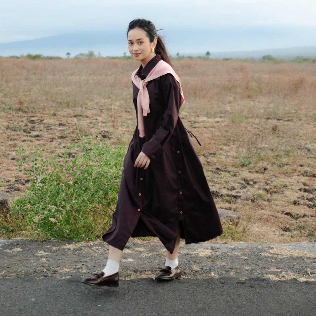 NONAETAL Origin Knit Shawl Dress