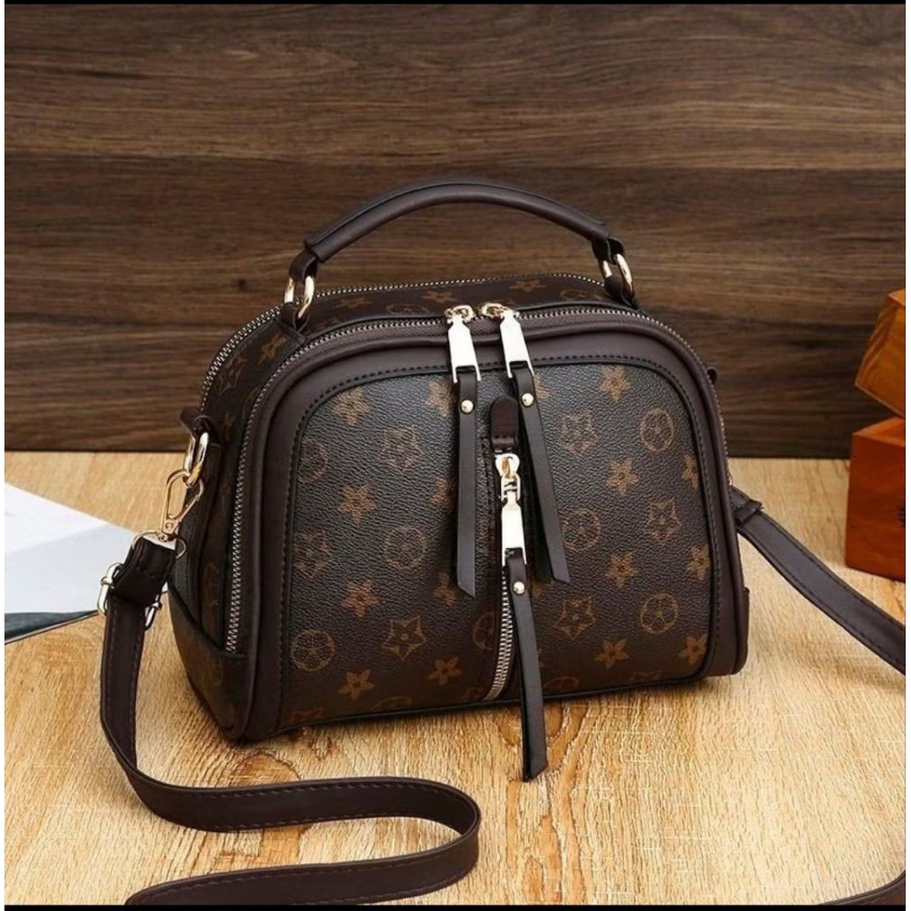 [NF_Store]TAS SELEMPANG BATAM LOKAL / TAS WANITA MILANO / TAS SLETING DEPAN / MOTIF LV