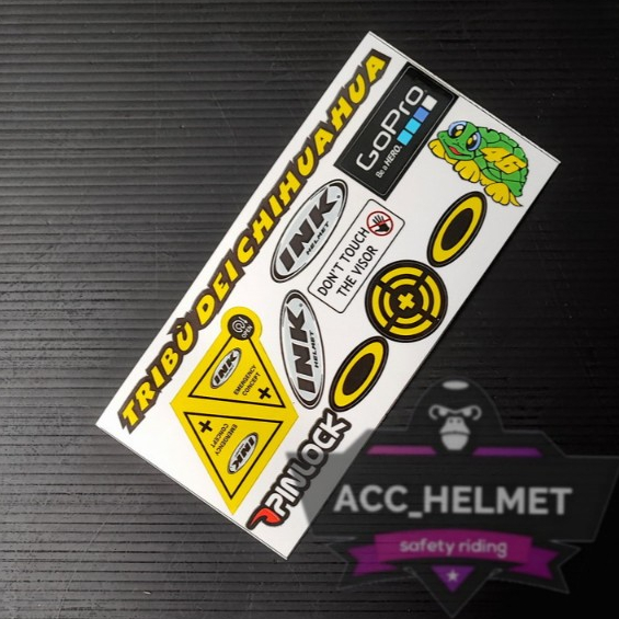 STIKER VISOR HELM INK / STICKER VISOR INK | TERMURAH 1SET