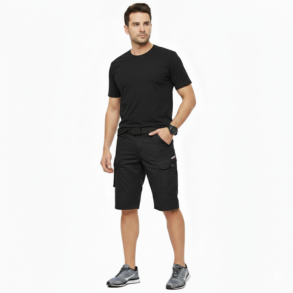 Clana Pria pdl cargo Celana Tactical outdor Pendek Dan Panjang Hitam