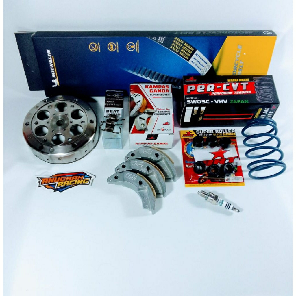 PAKET SEMI UPGRADE CVT KIRIAN ANTI GREDEK ANTI LOYO MIO SMILLE MIO SPORTY  FINO KARBU SOUL KARBU MAN