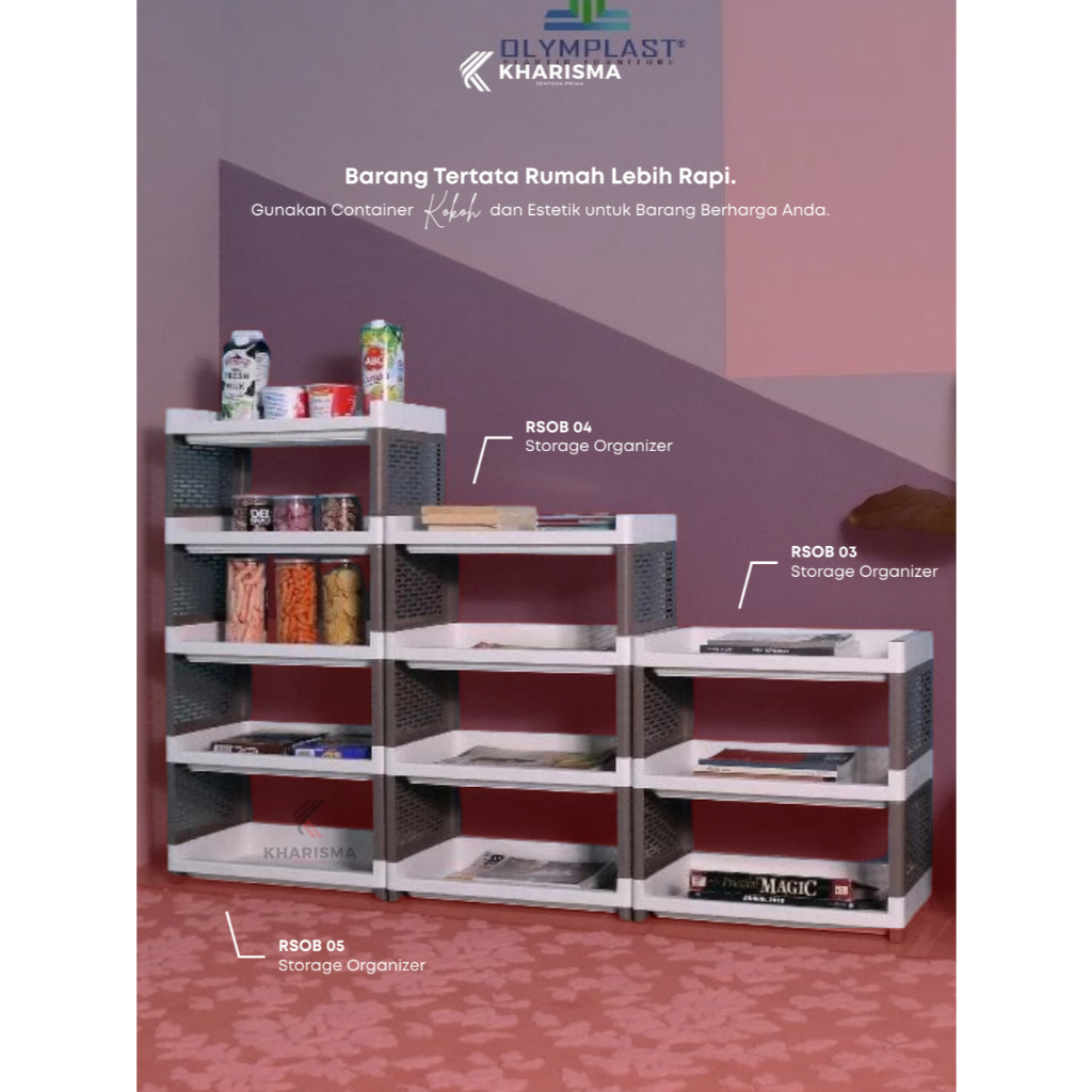 KHARISMA | OLYMPLAST RSOB STORAGE ORGANIZER TERMURAH PONTIANAK