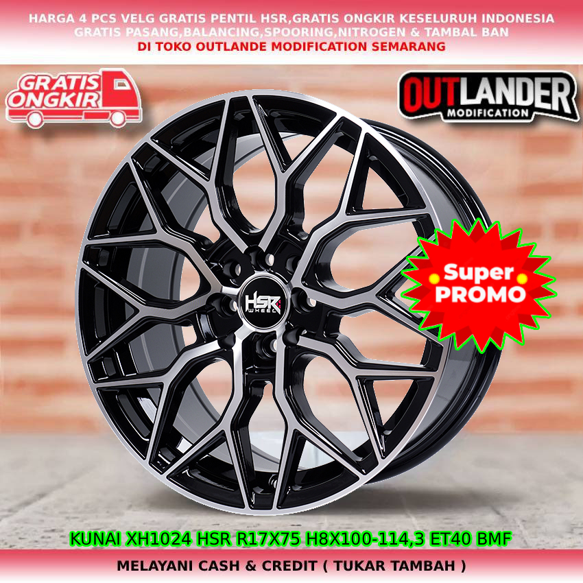 Velg ring17 velg mobil Kijang LGX| Veloz| Avanza| Livina| Evalia| Panther| dll hsr kunai R17