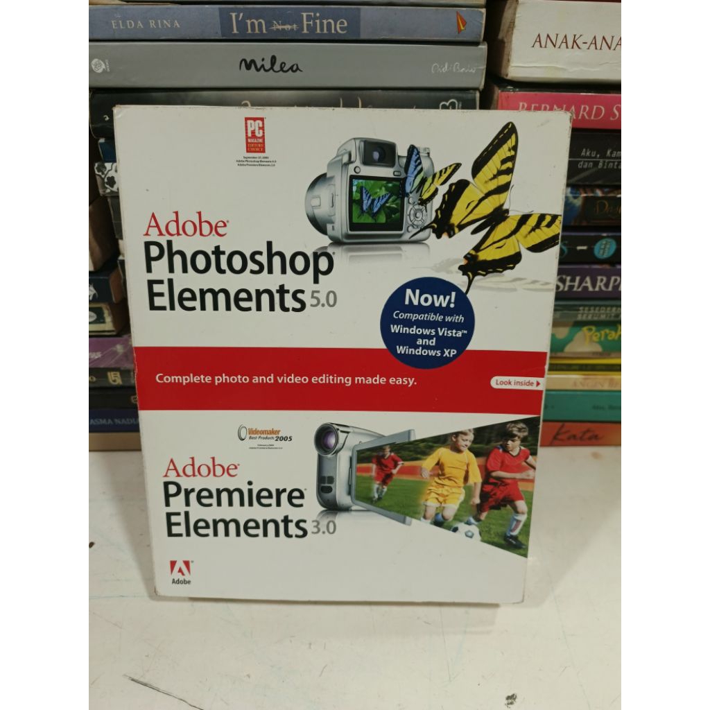 Buku Paket Adobe Photoshop Elements 5.0 dan Adobe Premiere Elements 3.0