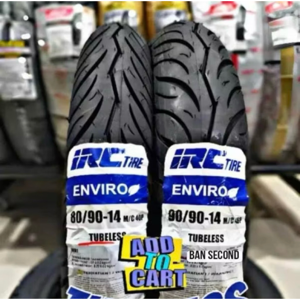 Ban depan IRC matic Mio, Mio j, Mio M3, Beat, Vario dll 80/90  ring 14 tubles