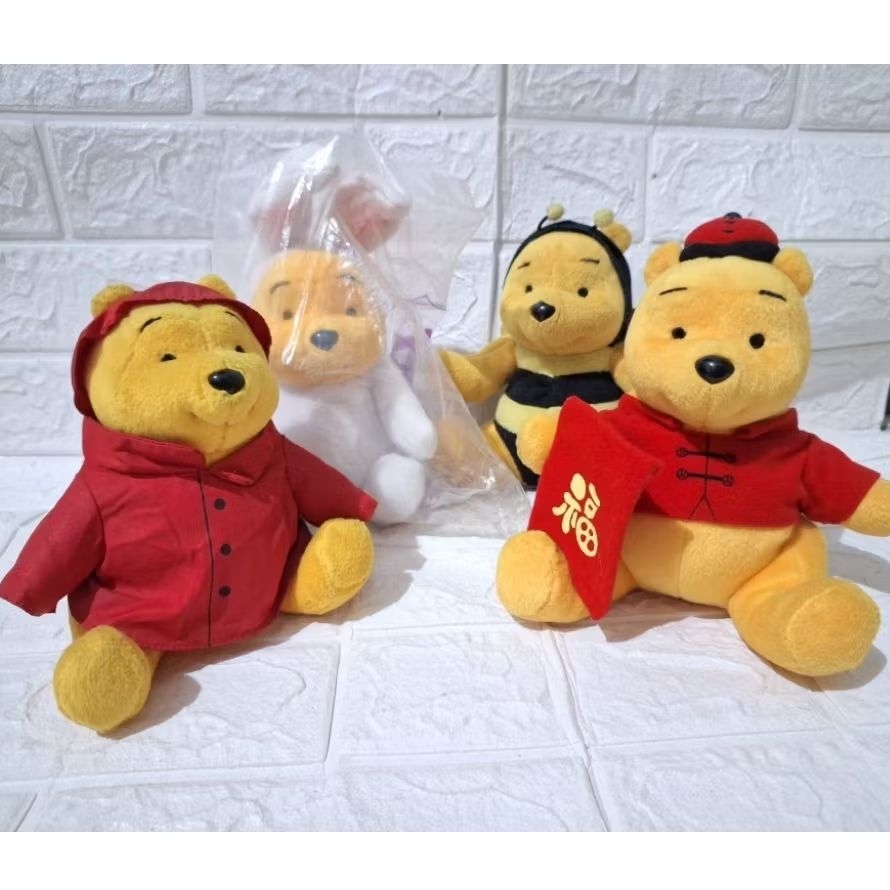 boneka winnie the pooh original brand mcd kostum lebah kelinci jas hujan angpao imlek disney mcd mcd