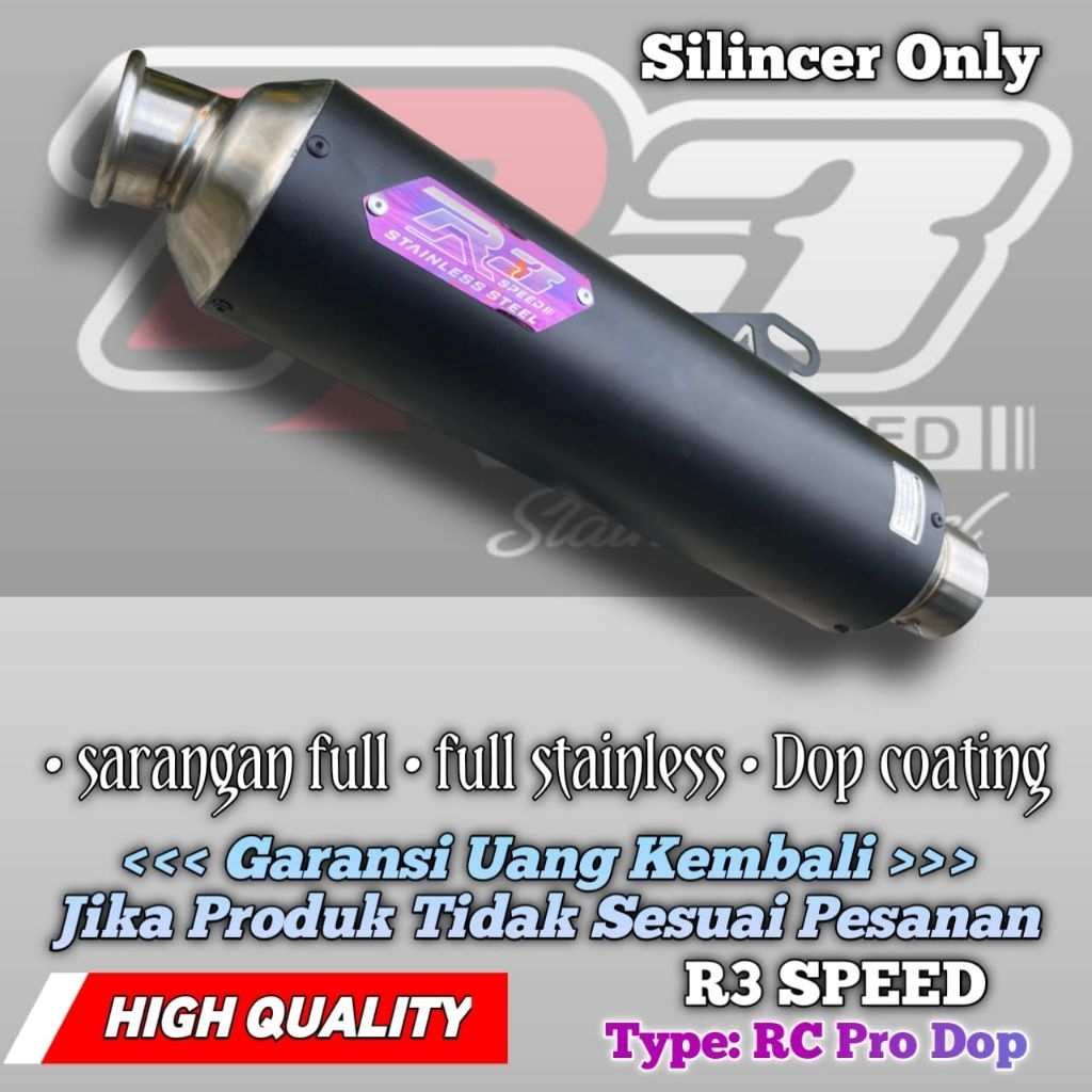 Silincer Knalpot original R3 SPEED RC Pro