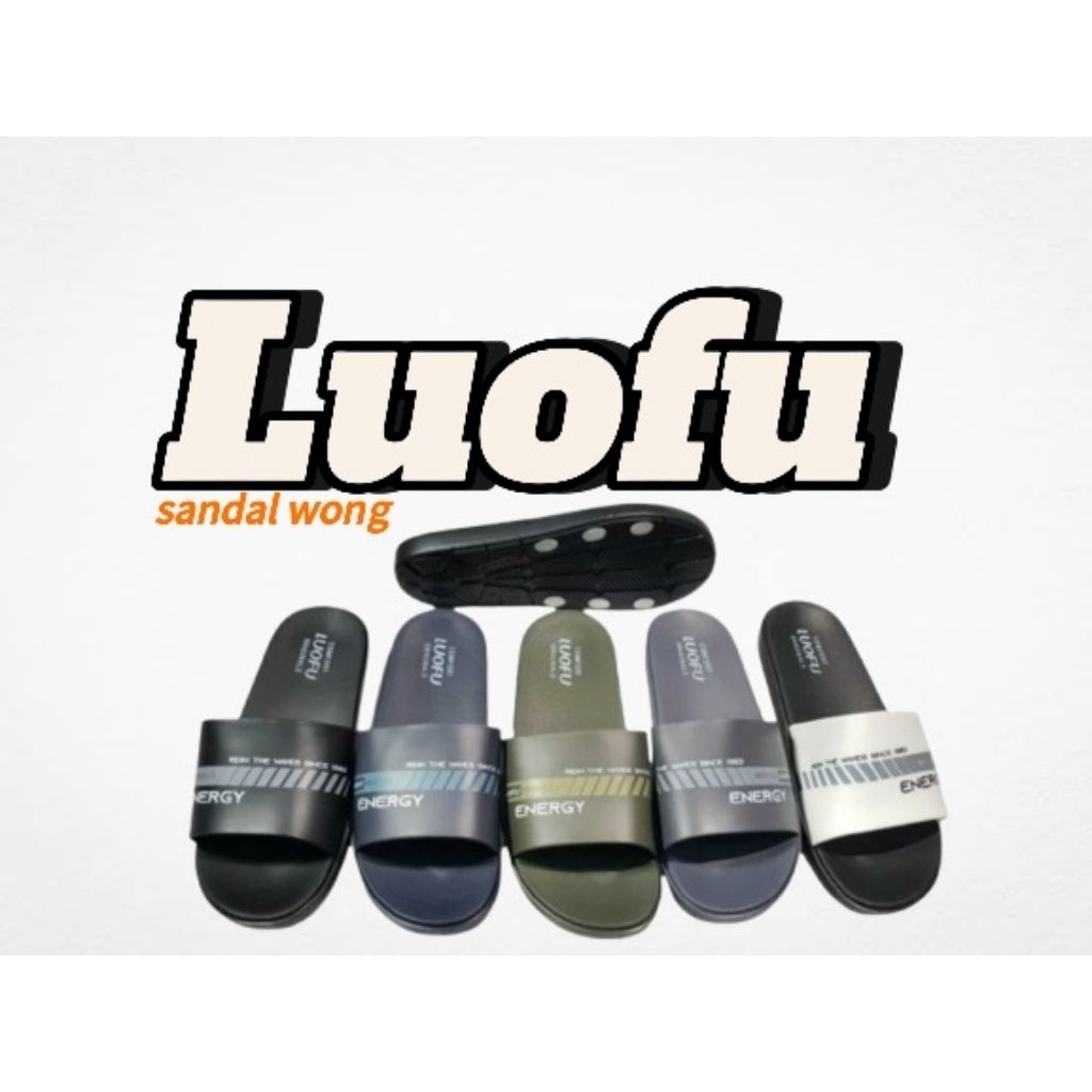 Sandal Luofu Pria Import – Sandal Santai Anti Slip Nyaman Dipakai Sehari-hari