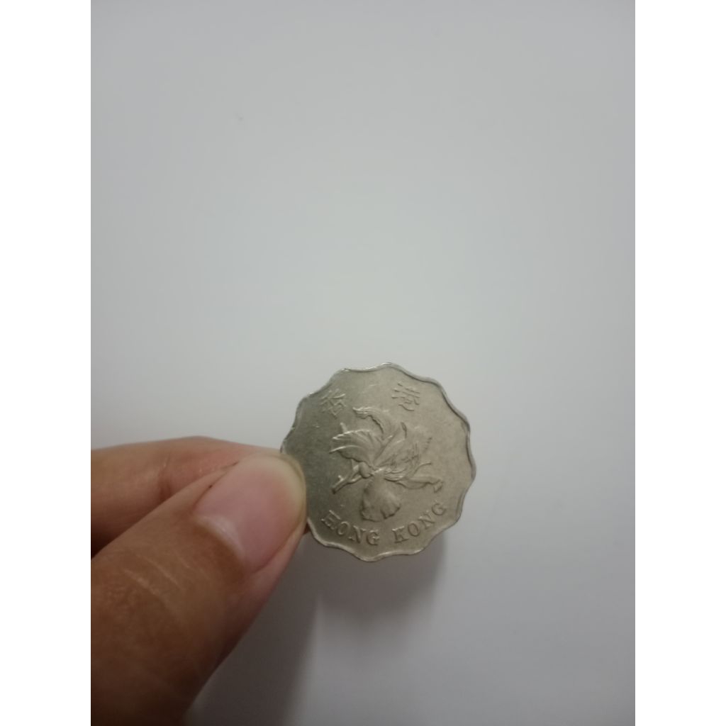 Koin Hongkong 2 Dollars Tahun 1997