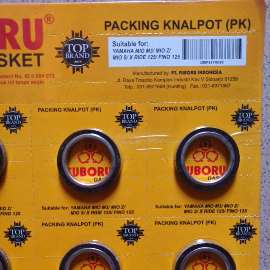 packing knalpot PK Mio M3/x ride/Fino fuboru