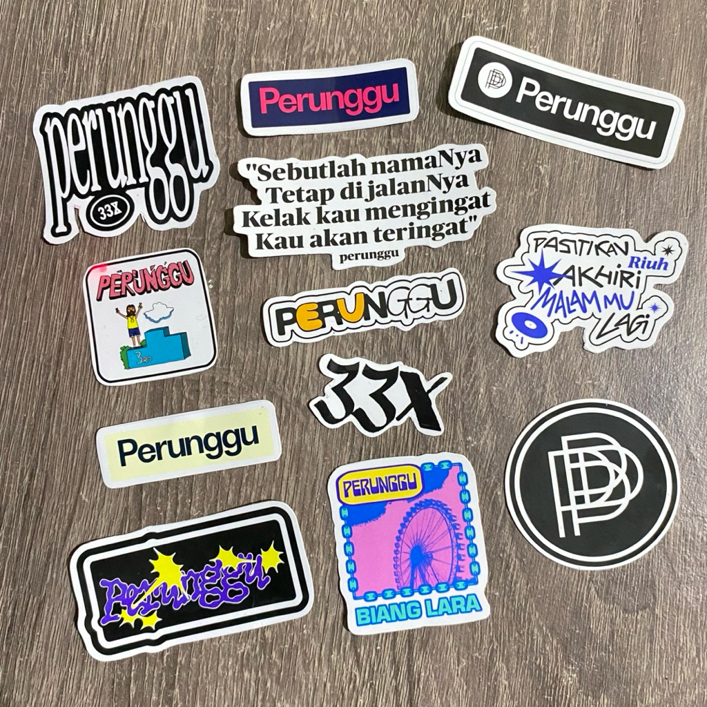 PERUNGGU | COD Sticker Perunggu Sticker Pack Sticker Vinyl Sticker Perunggu Band