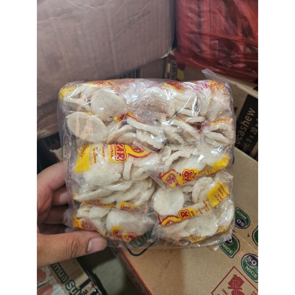 Krupuk udang kemasan kecil isi 10pcs promo krupuk udang best selleelr