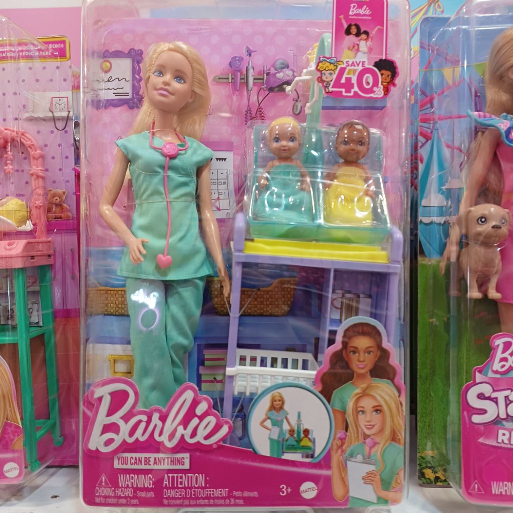 New Boneka Barbie Baby Doctor Boneka Bayi Dokter Original Mattel