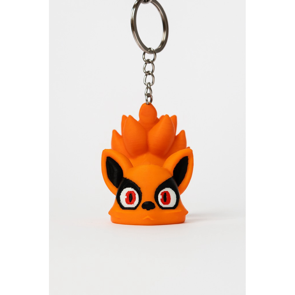 Ganci keychain kurama kyubi naruto biju ekor sembilan 3D print gantungan kunci dan tas