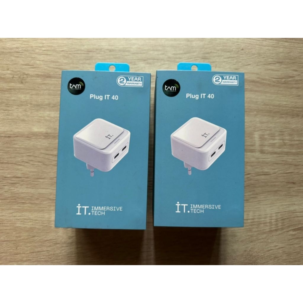 IT Plug Charger 40Wat 2 Port USB Type C new