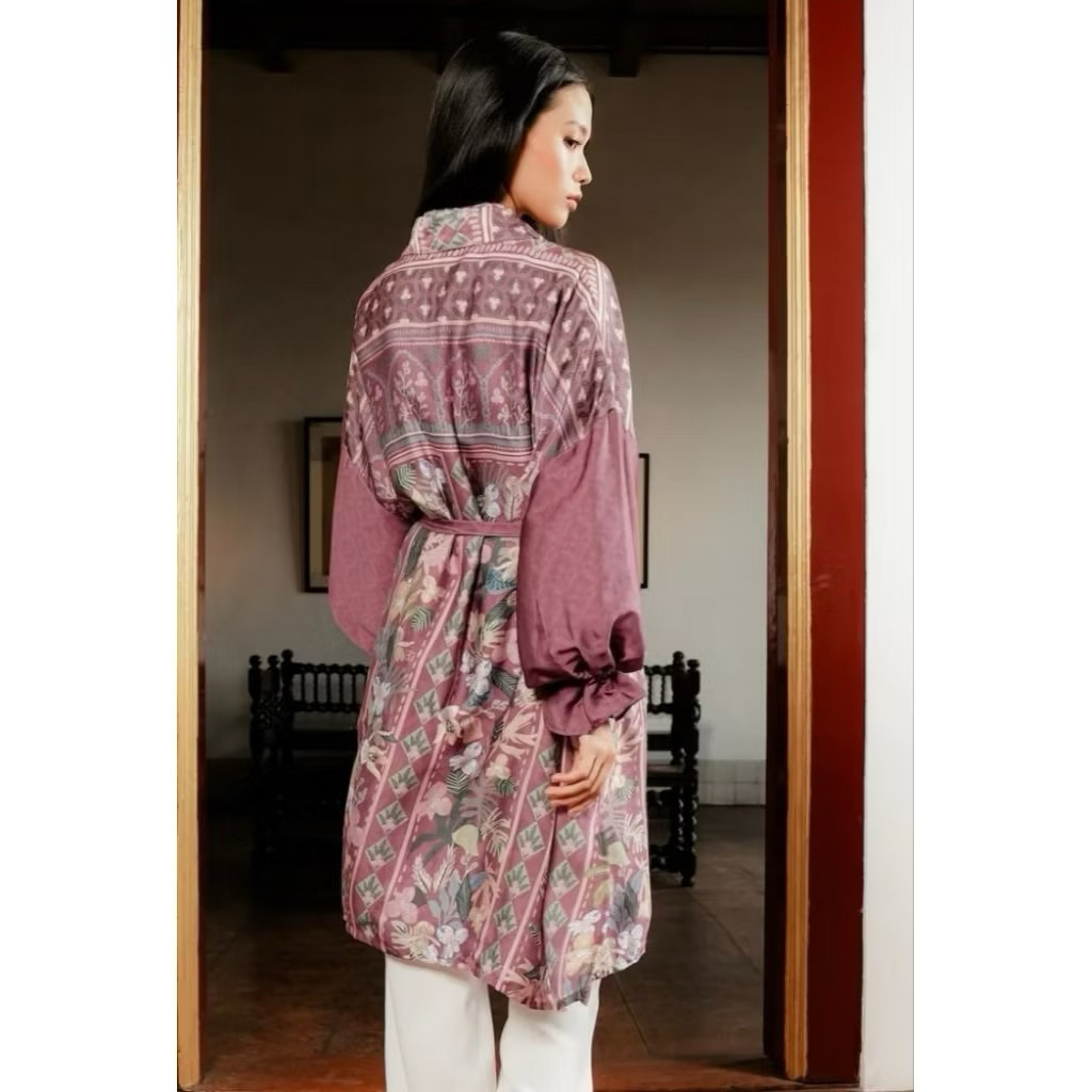 [New] Benang Jarum  Reverie outer Free Size -tea rose-