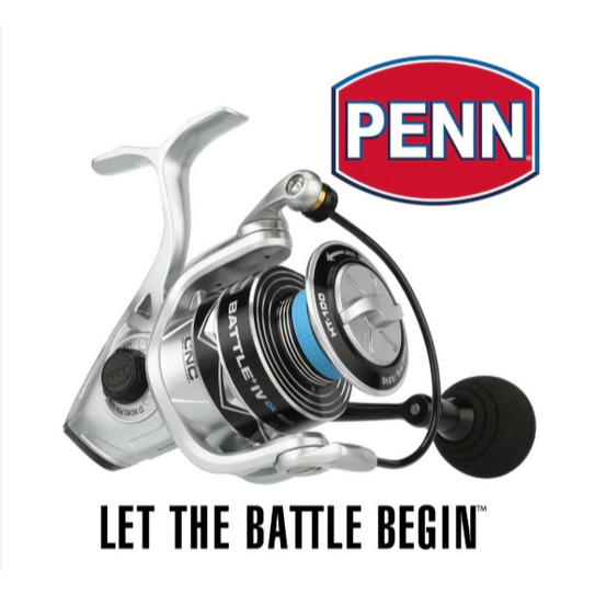 REEL SPINNING PENN BATTLE IV DX SALTWATER POWER HANDLE / Reel Penn Battle IV