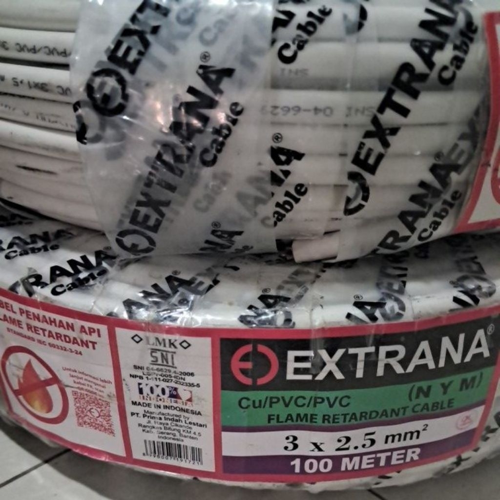 KABEL NYM 3X2,5 MM EXTRANA 100M KABEL NYM 3X2,5 EXTRANA 100M