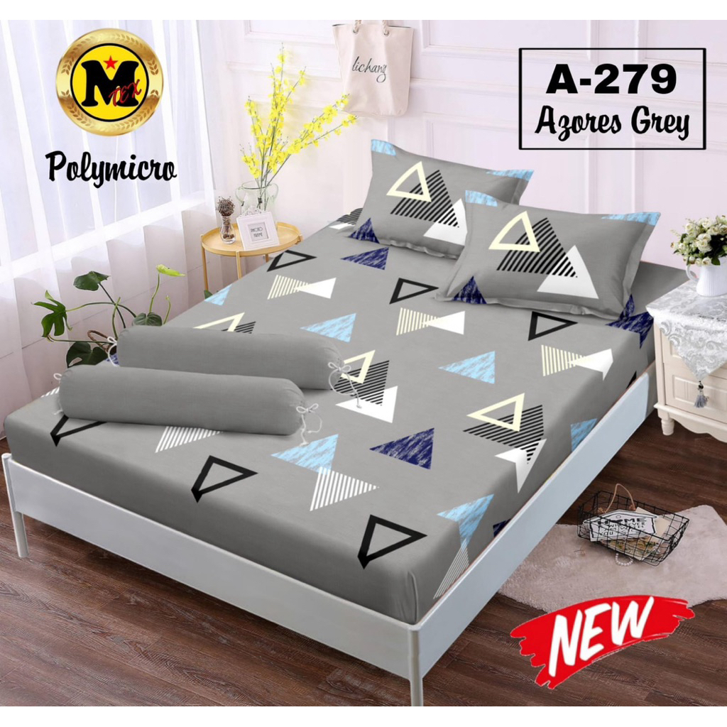 BISA COD SPREI KYX GREY MINIMALIS MOTIF ESTETIK 180 sprai super King 200x200 lembut 160x200 ukuran 1