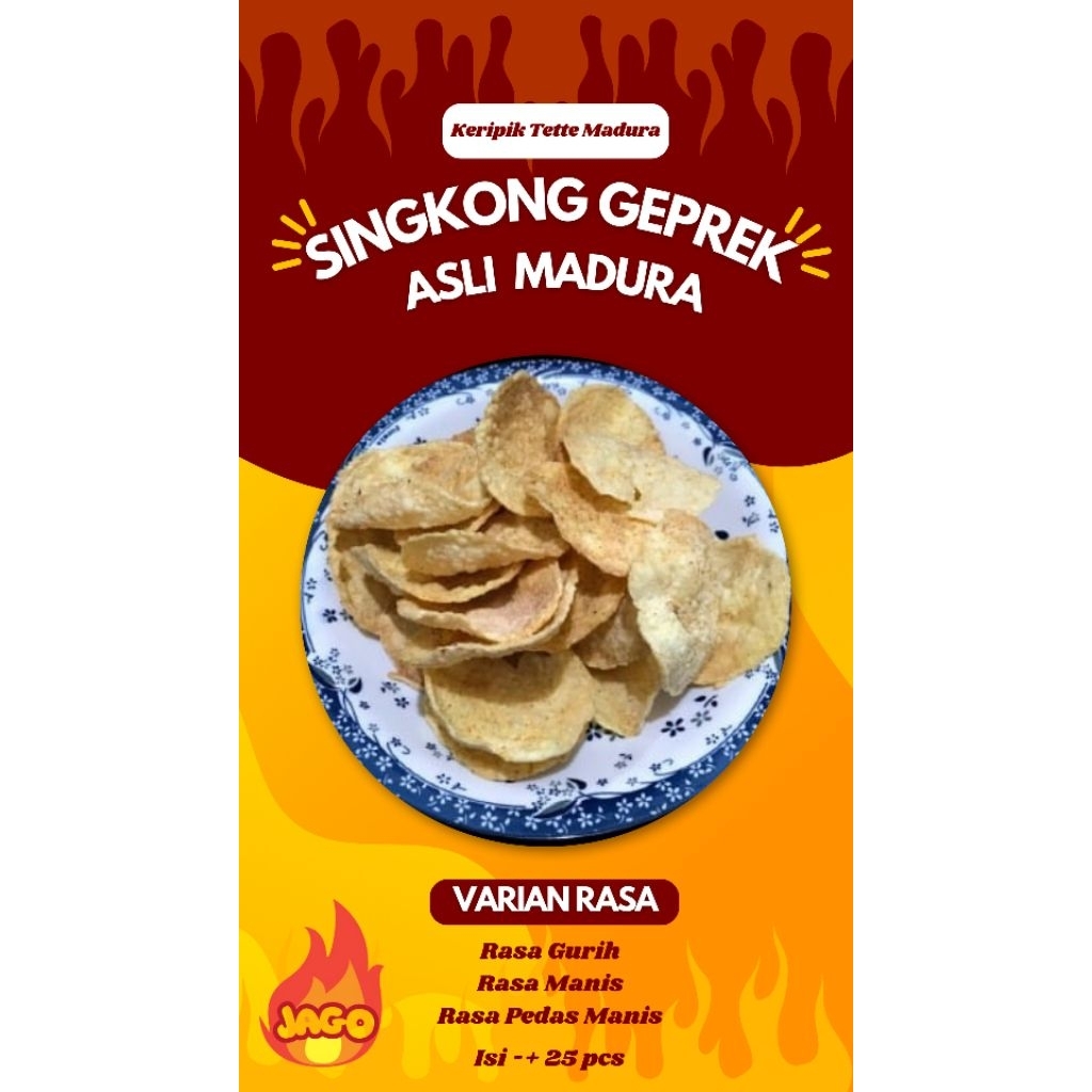 Singkong Geprek Asli Madura - Keripik Tette Madura