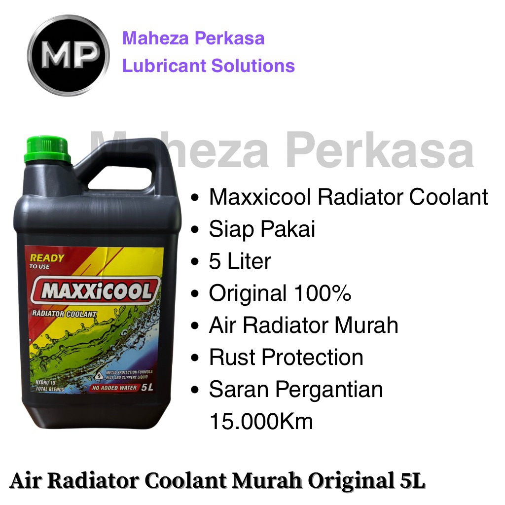 Radiator Coolant Warna Hijau / Pendingin Radiator Warna Merah original murah 5L motor mobil Maxxicoo