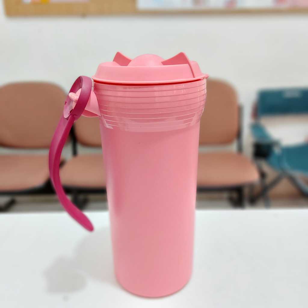 Tupperware twist n pour 1.1L teko minum warna pink