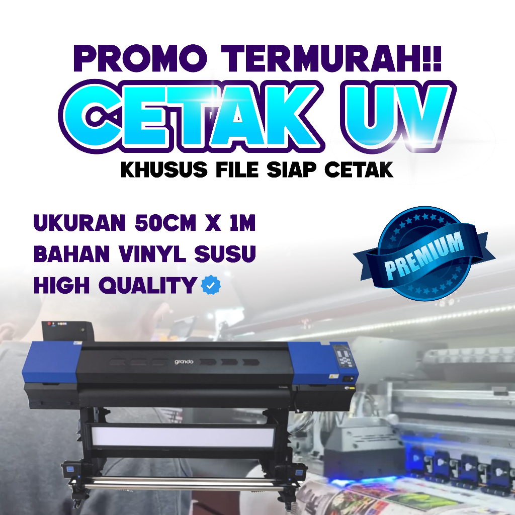 CETAK STIKER UV VINYL / JASA CETAK STIKER / TAHAN AIR / CETAK STIKER MURAH / UV VINYL