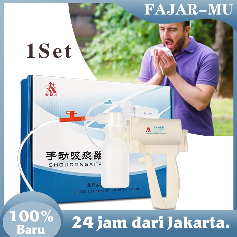 1Set Suction Dahak Manual / Suction Pump Portable / Alat Penyedot Dahak Dewasa Lansia