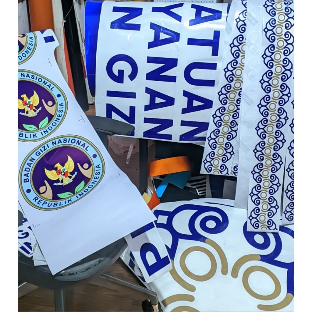 STIKER MBG BRANDING MOBIL, STIKER MOBIL/ SATUAN PELAYANAN PEMENUHAN GIZI