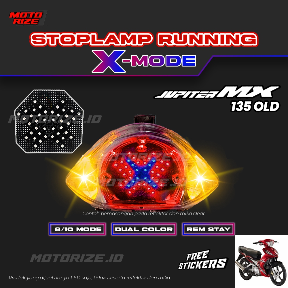 STOPLAMP RUNNING X MODE JUPITER MX 135 OLD LAMPU REM LED MOTOR VARIASI LAMPU MOTOR YAMAHA JUPITER MX