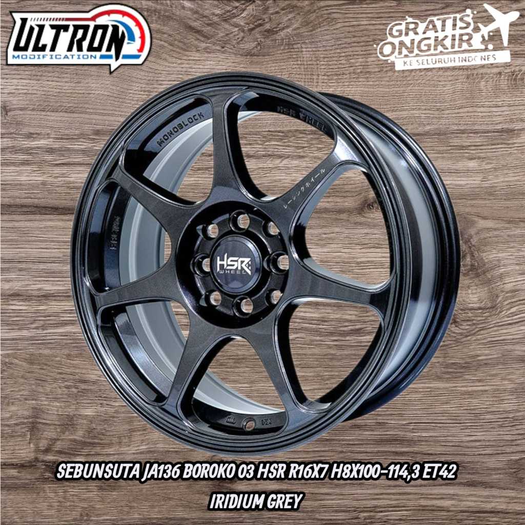 VELG MOBIL RING 16 HSR SEBUNSUTA PELEK RACING R16 WULING CORTEZ MOBILIO FREED AVANZA YARIS JAZZ BRIO