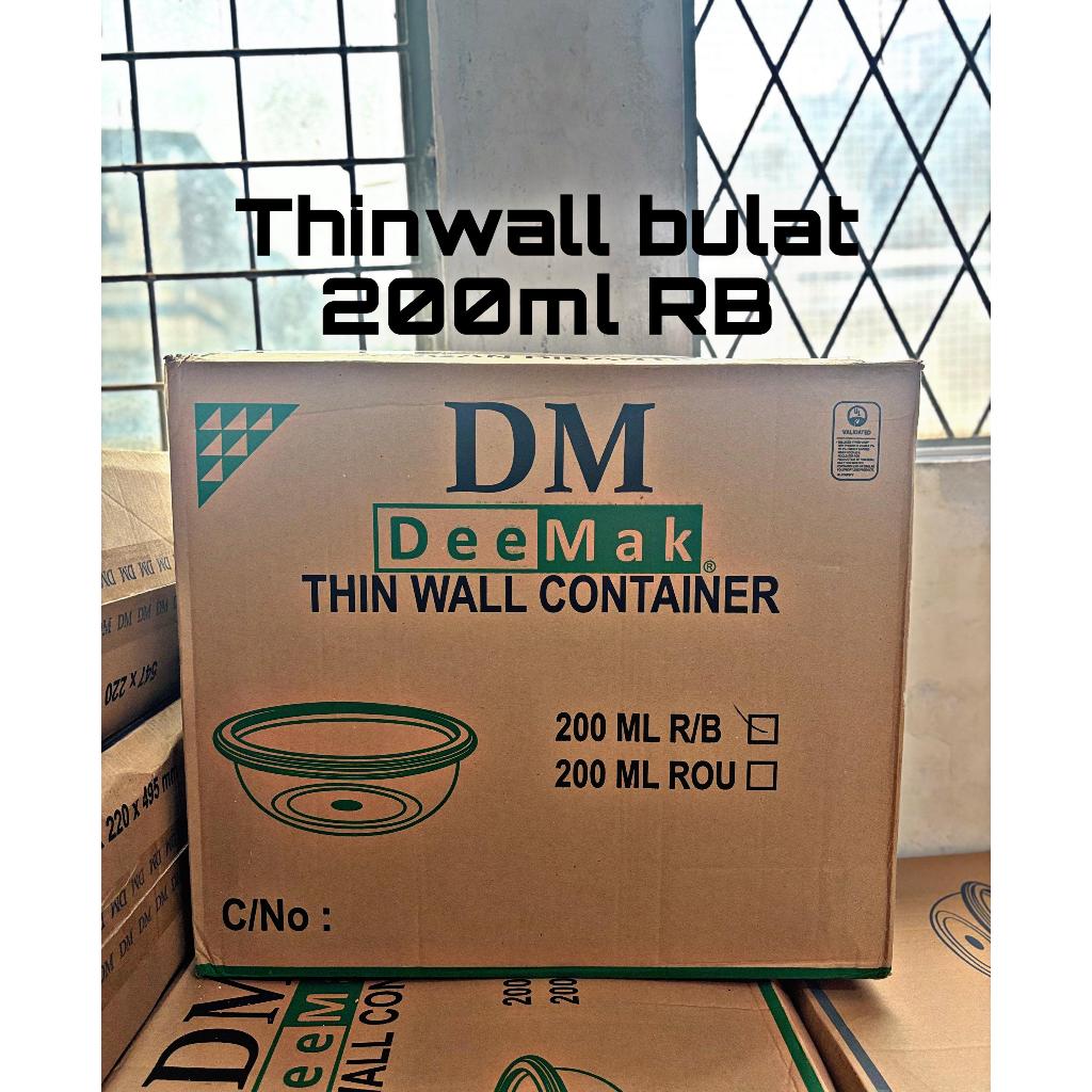 THINWALL BULAT MEREK DM MANGKOK PLASTIK 200ml 1 DUS TERMURAH GROSIR DAN BERKUALITAS
