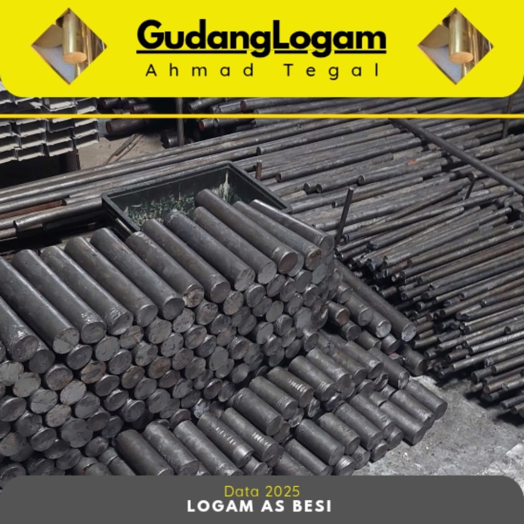 Logam As Besi Diameter 10mm/12mm/14mm