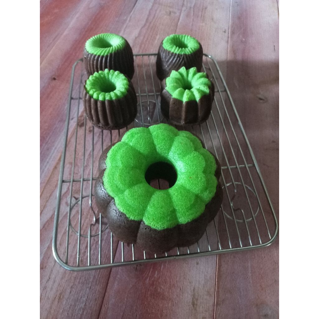 Bolu kukus Pandan ketan Hitam lembuut luner dimulut