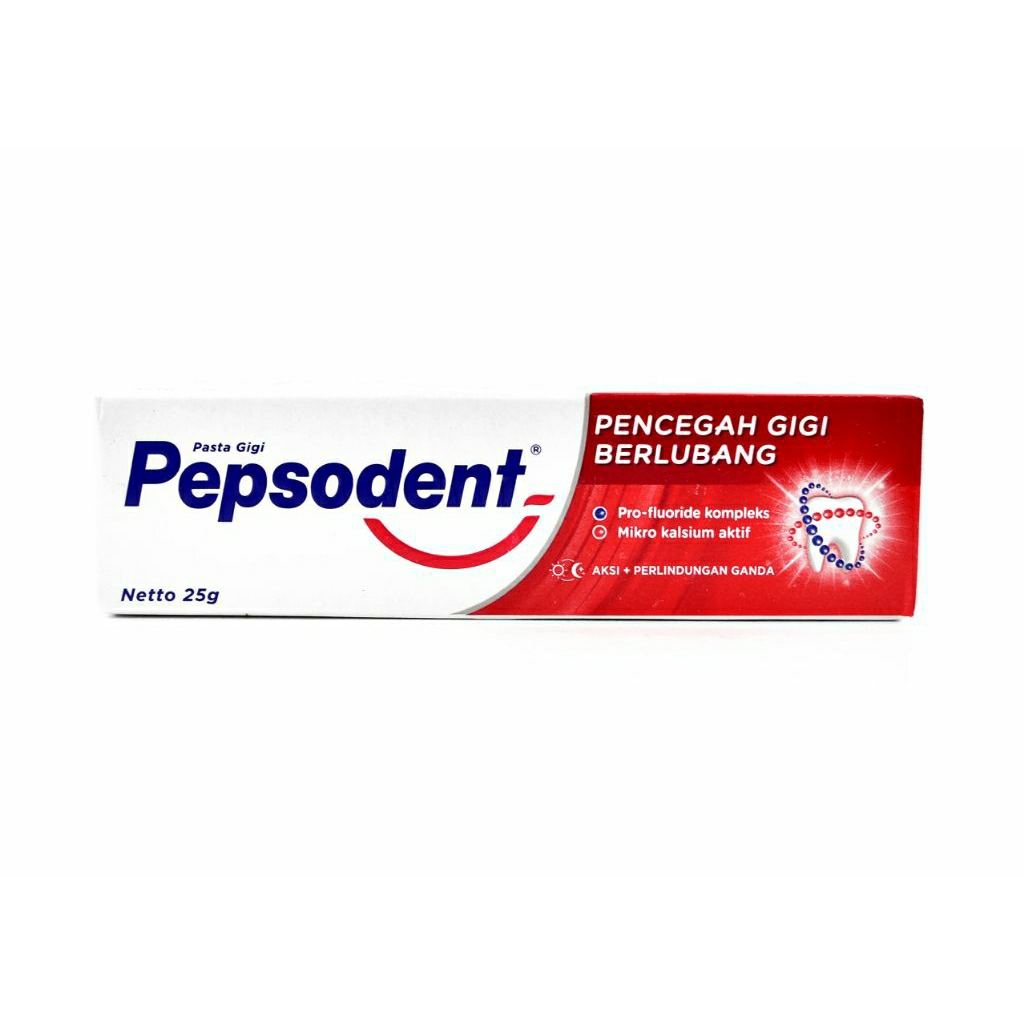 (5 PCS)PEPSODENT 25 GR ODOL PEPSODENT MEMANG DIKENAL SEBAGAI ODOL YANG MAMPU MEMBERSIHKAN GIGI, MENJ