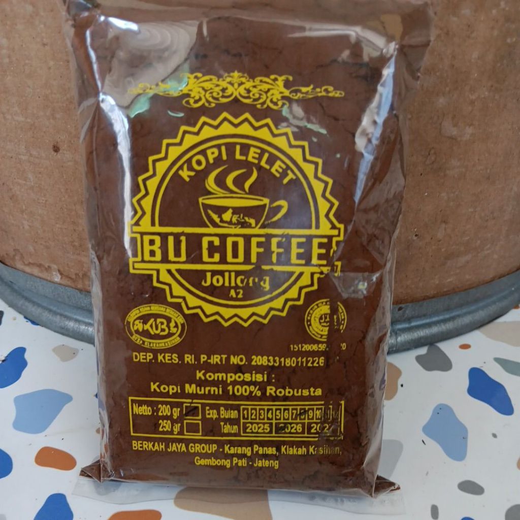 Kopi bubuk / Kopi lelet 200 gr khas jolong pati jawa tengah