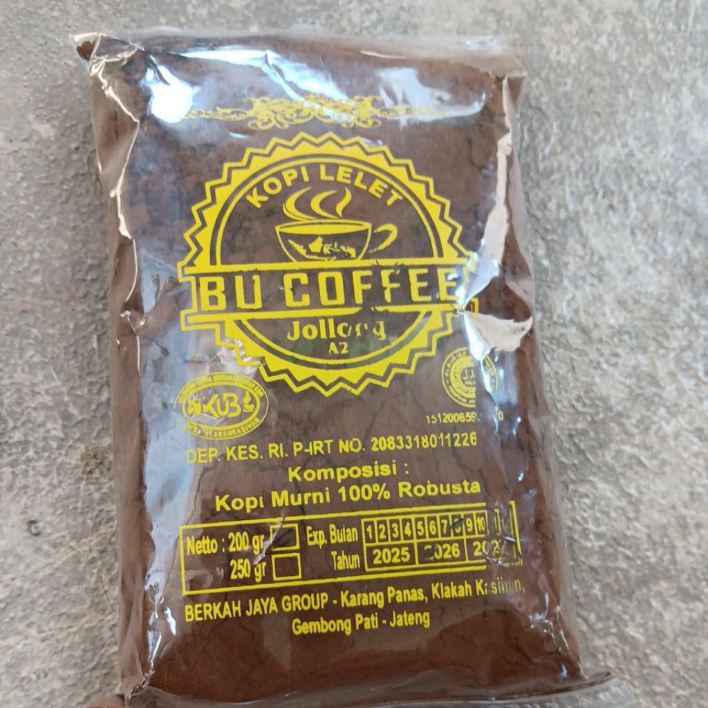 Kopi bubuk / Kopi lelet 200 gr khas jolong pati jawa tengah