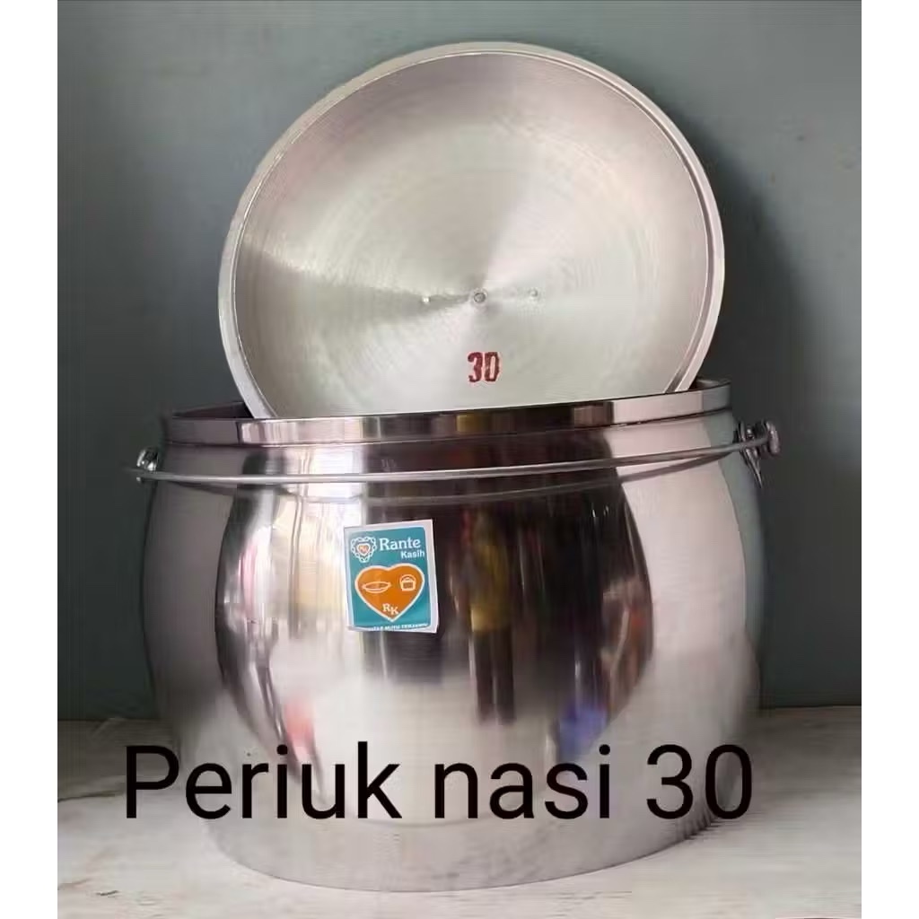 [DK] Periuk masak nasi aluminium No 30 | Periuk CAP RANTAI KASIH