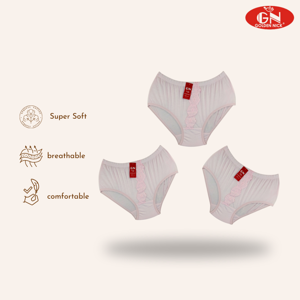 Golden Nick - 3 PC Celana Dalam Renda Celana Dalam Renda Cd Golden Nick COD JAKARTA