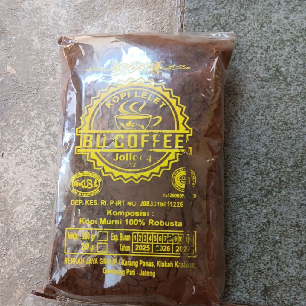 Kopi bubuk / Kopi lelet 200 gr khas jolong pati jawa tengah