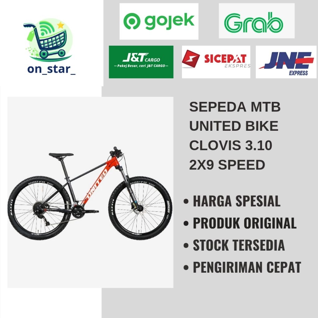 SEPEDA UNITED CLOVIS 3.10 / UNITED CLOVIS 3 BARU