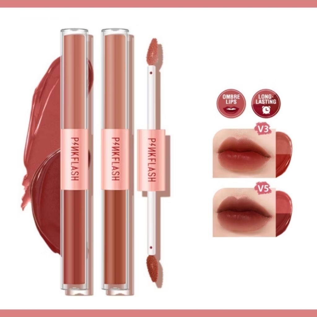 PINKFLASH DUO LIP GLOSS/LIPCREAM OMBRE/LIPCREAM/LIPMOUSE
