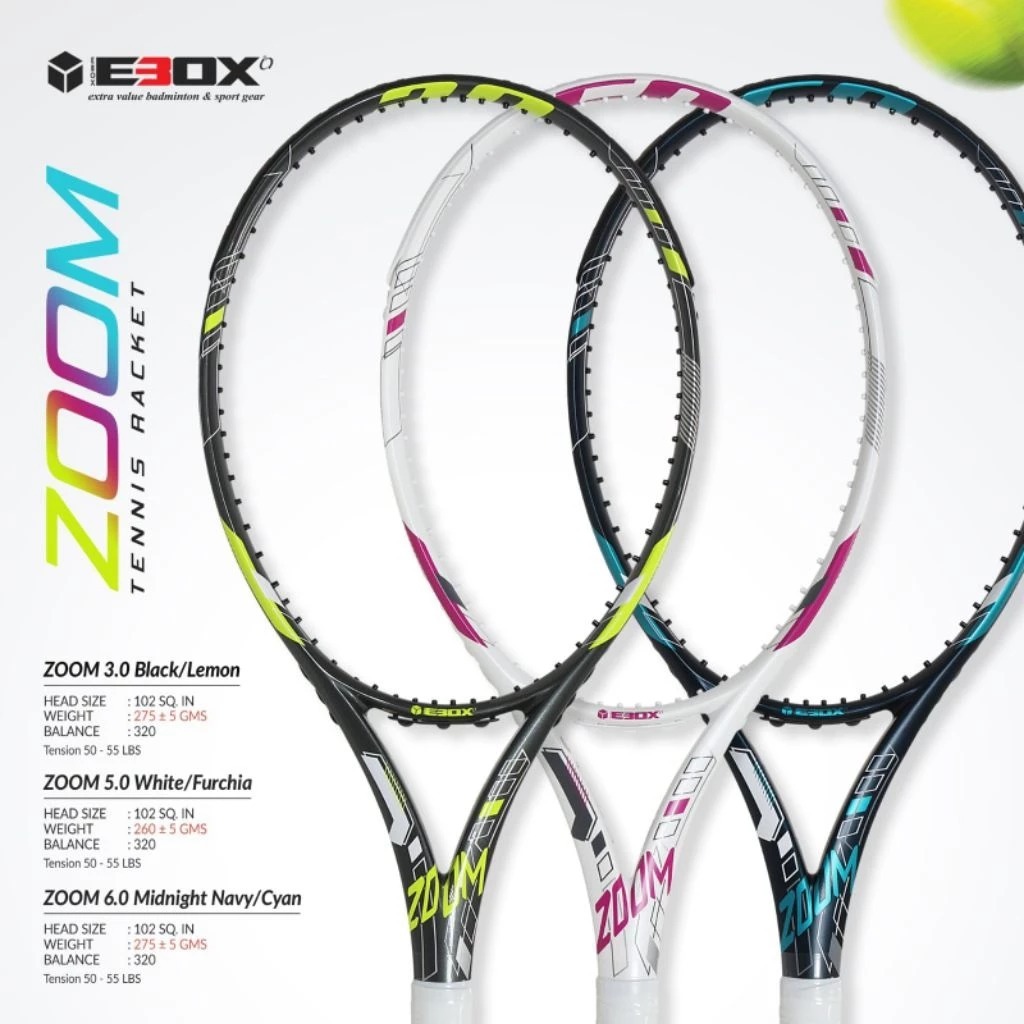 Raket Tennis Tenis Ebox Zoom Series