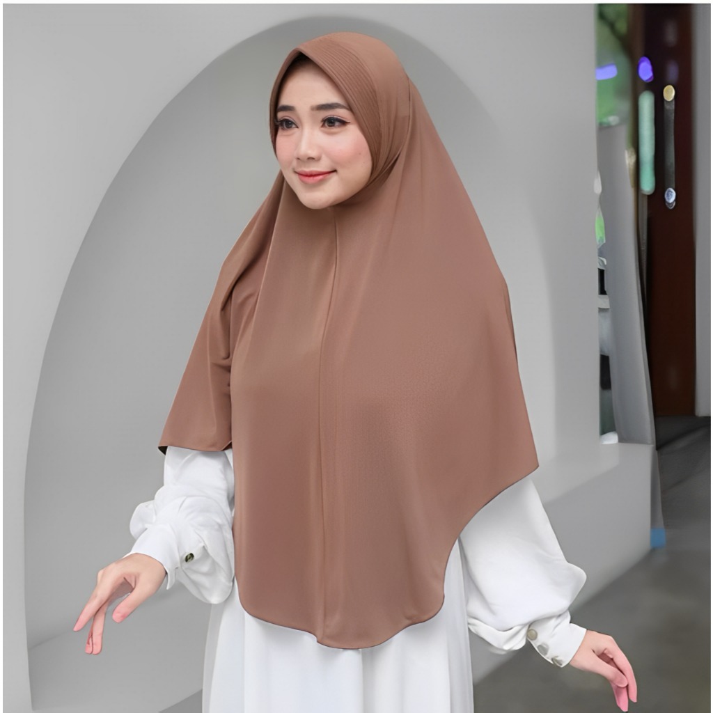 HIJAB INSTAN JERSEY JUMBO XL/JILBAB BERGO JERSEY XL JUMBO/HIJAB BERGO JUMBO