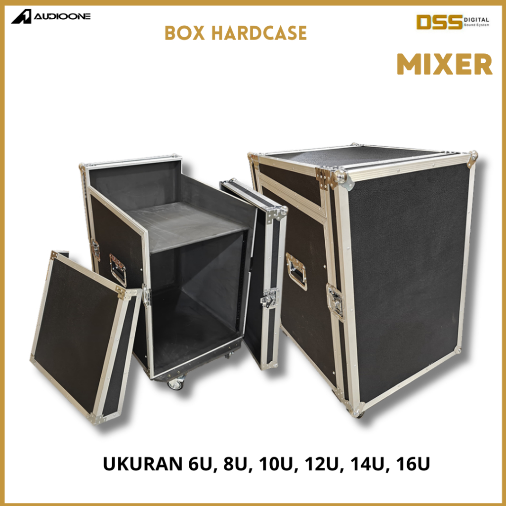 Box Hardcase Speaker Sound System Plus Mixer 8U 10U 12U 14U 16U Kotak Power Rak Amplifier | DSS