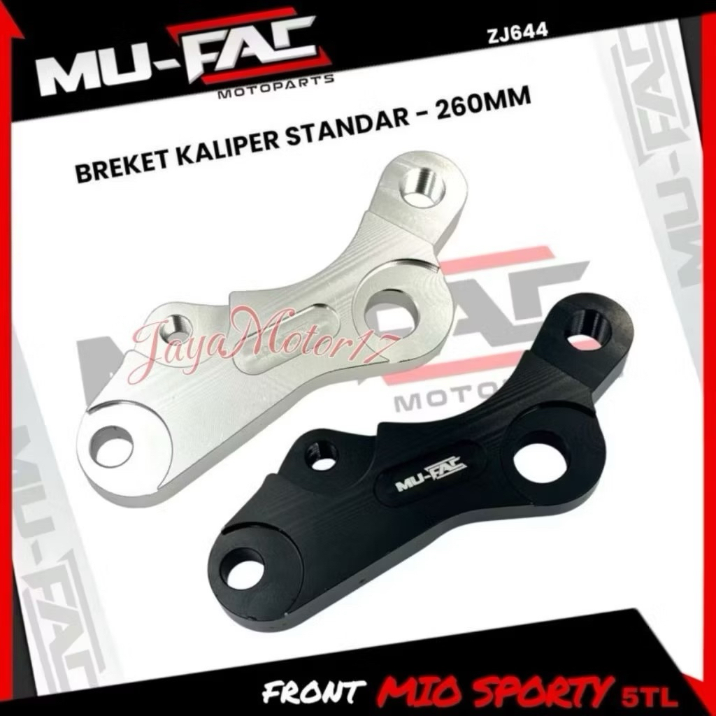 MUFAC Breket Kaliper Standar Yamaha Mio Sporty 5TL Ukuran 260mm breket kaliper motor mio sport motor